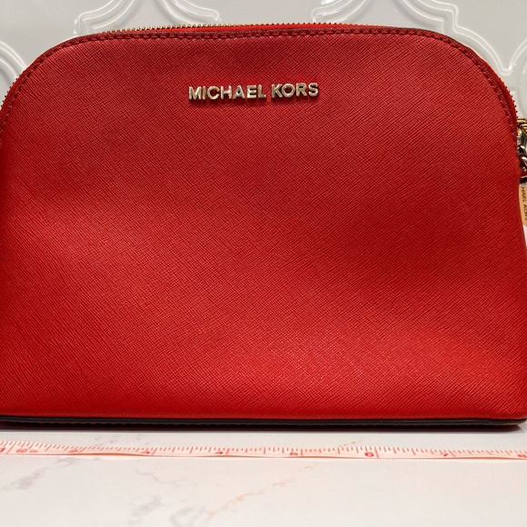 Michael Kors Red Leather Cross Body Bag - Picture 1 of 7